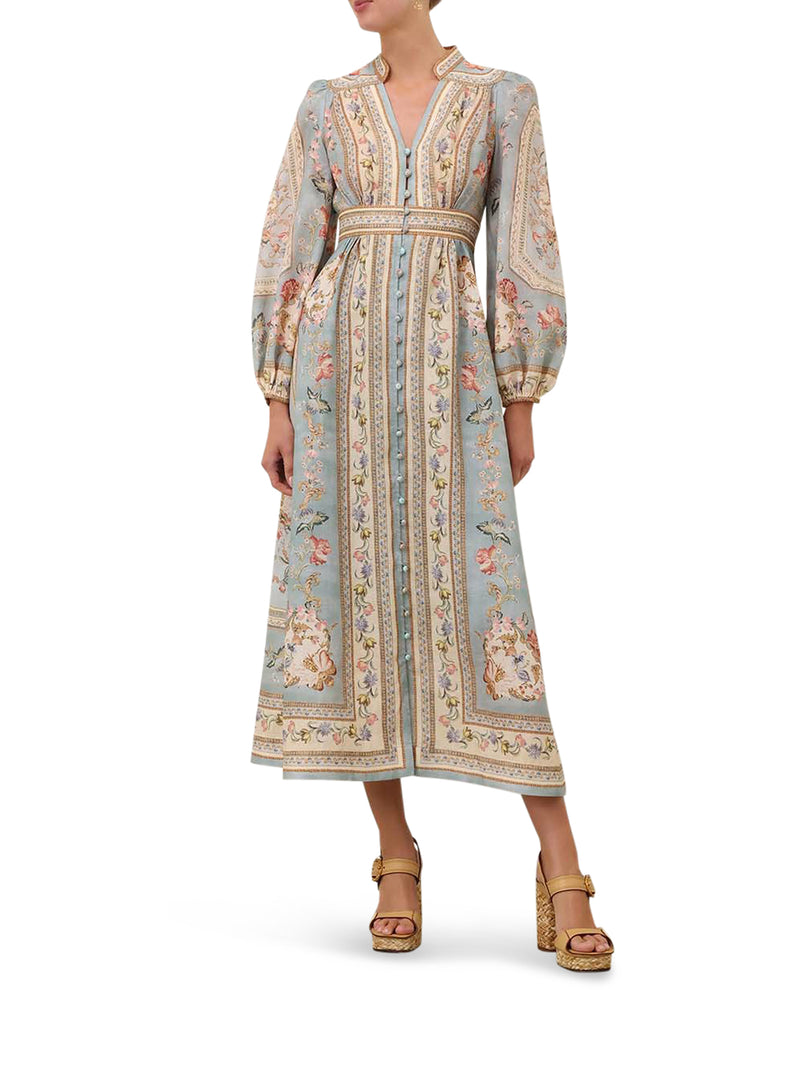 Zimmermann Women Roselight Plunge Midi Dress