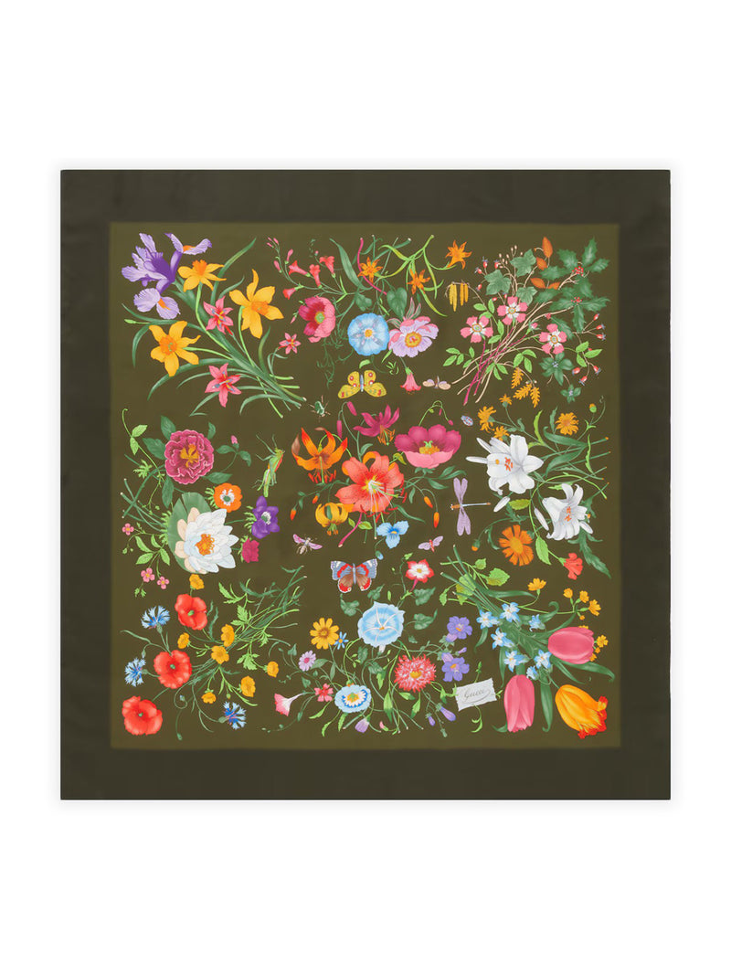 Gucci Women Printed Silk Twill Scarf