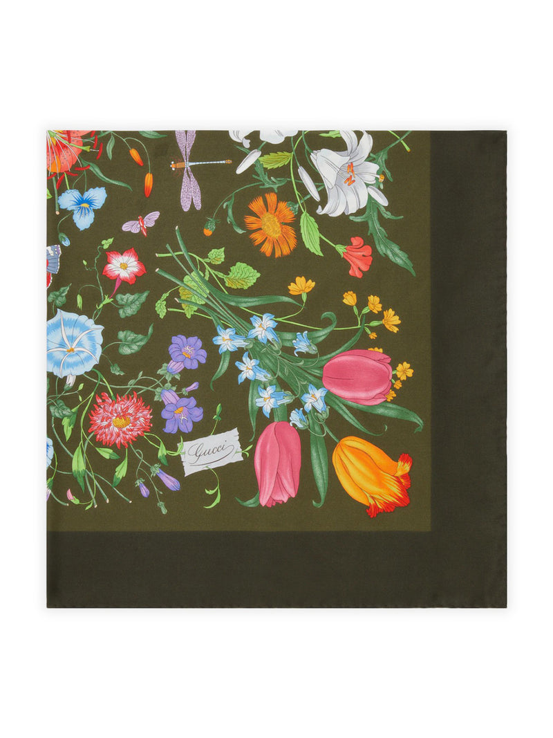 Gucci Women Printed Silk Twill Scarf