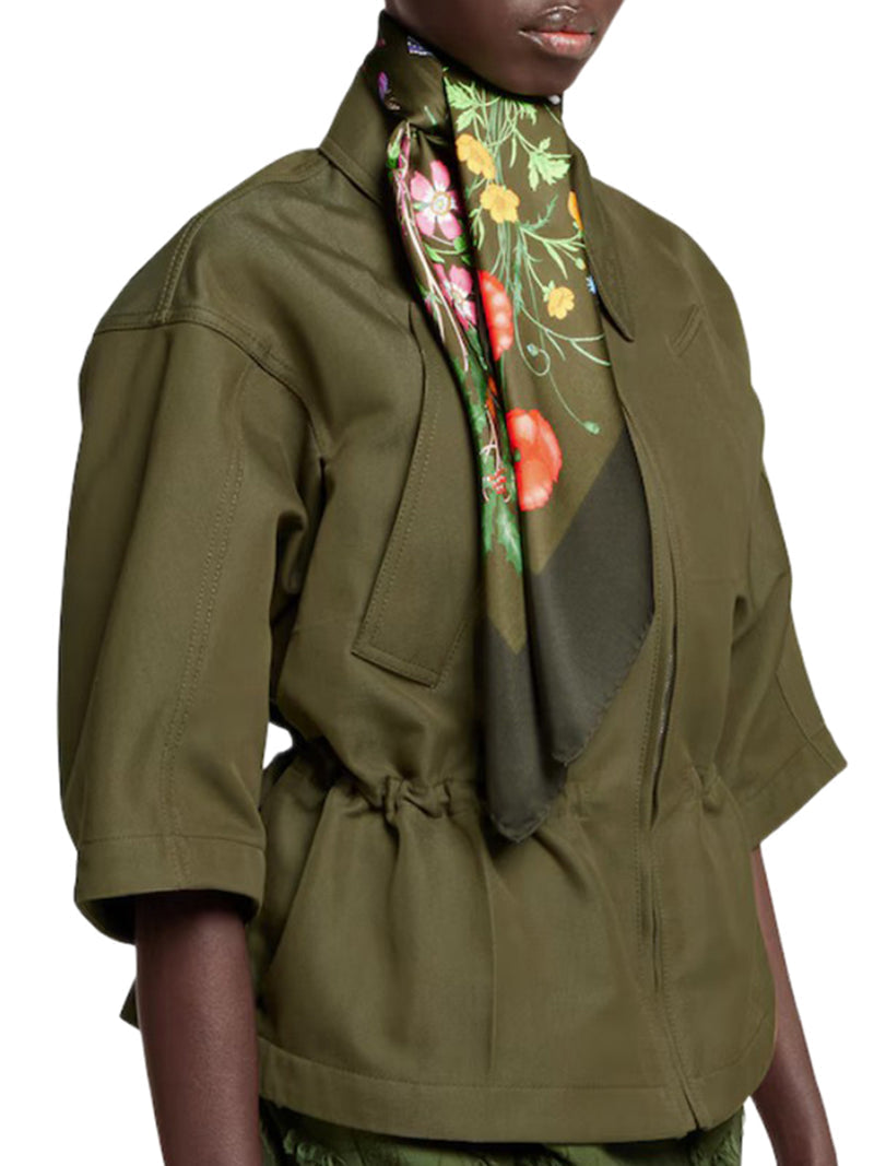 Gucci Women Printed Silk Twill Scarf