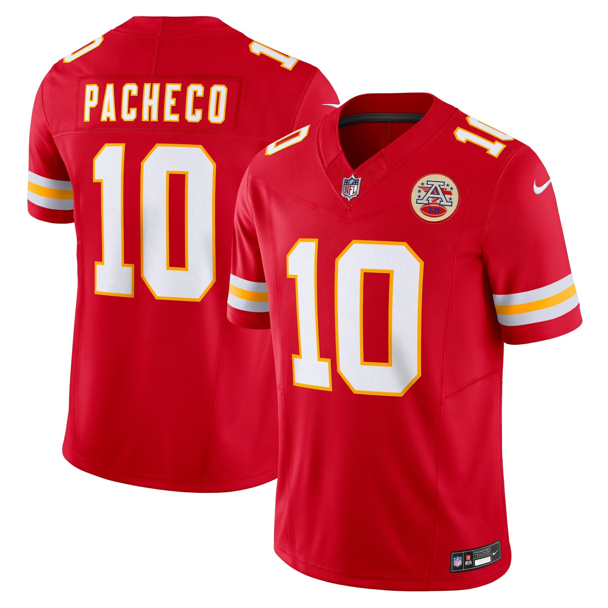 Kansas City Chiefs Isiah Pacheco Red Vapor F.U.S.E. Limited Jersey