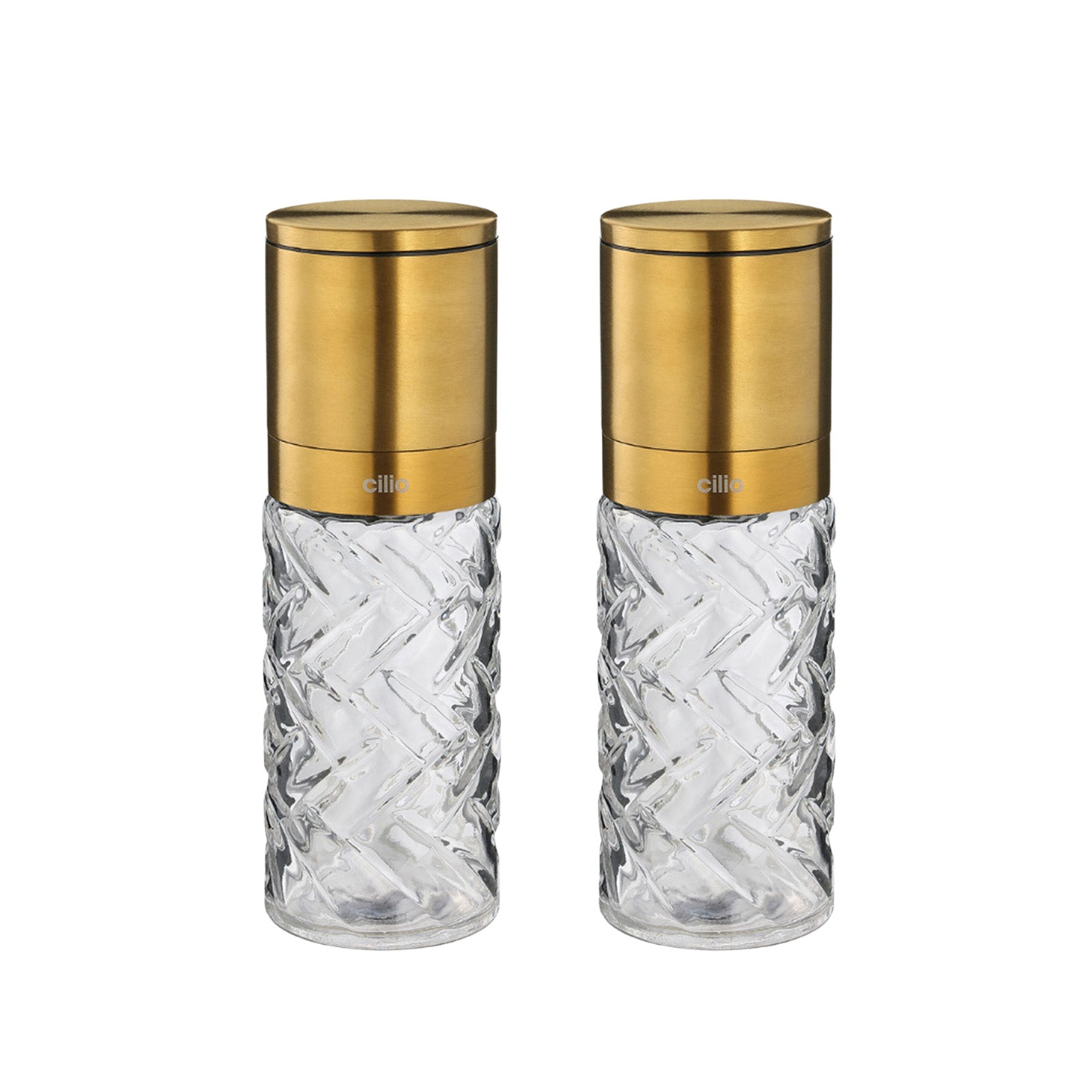 Cilio Cristallo Salt or Pepper Mill 2 Piece Set