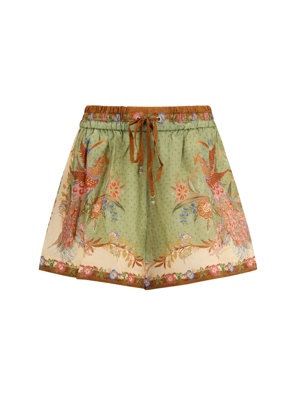 Zimmermann Women Indra Relaxed Silk Drawstring Shorts
