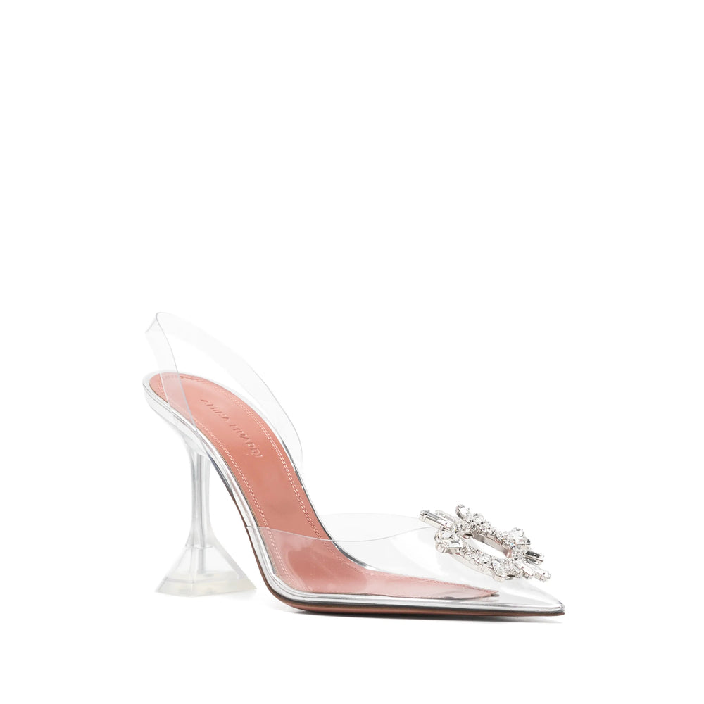 Amina Muaddi White Shoes Women