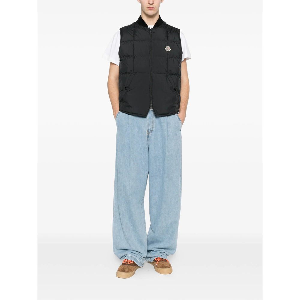 Moncler Black Jackets - Waistcoats & Gilets Men