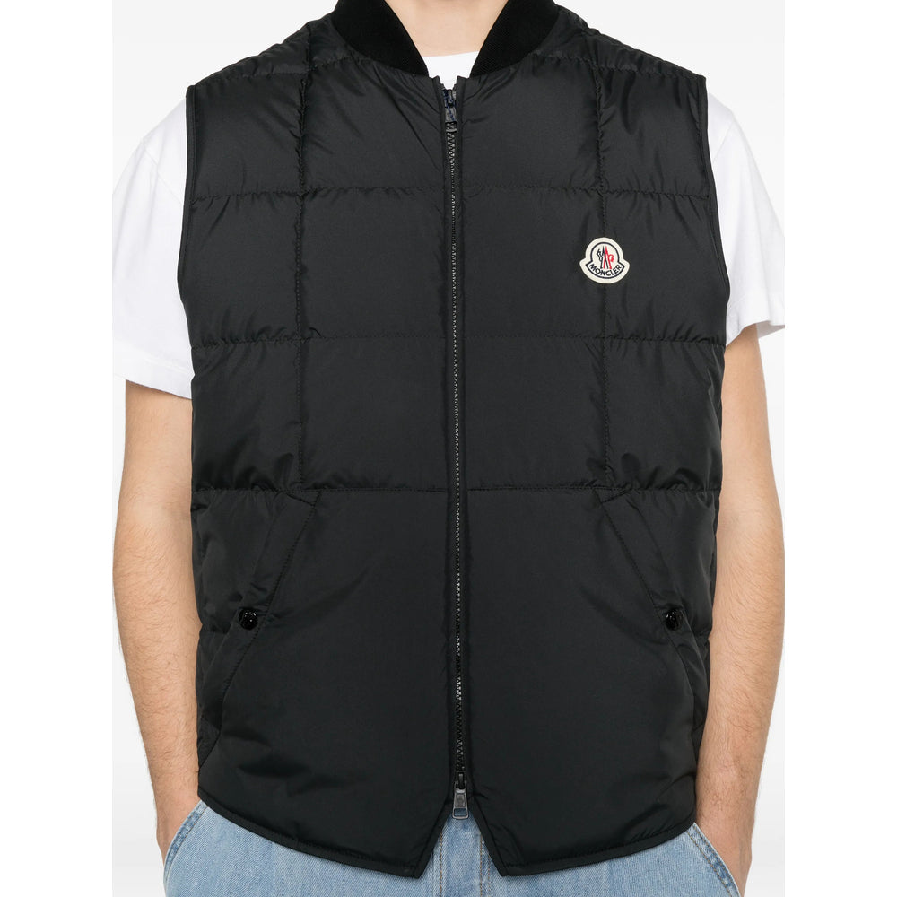 Moncler Black Jackets - Waistcoats & Gilets Men