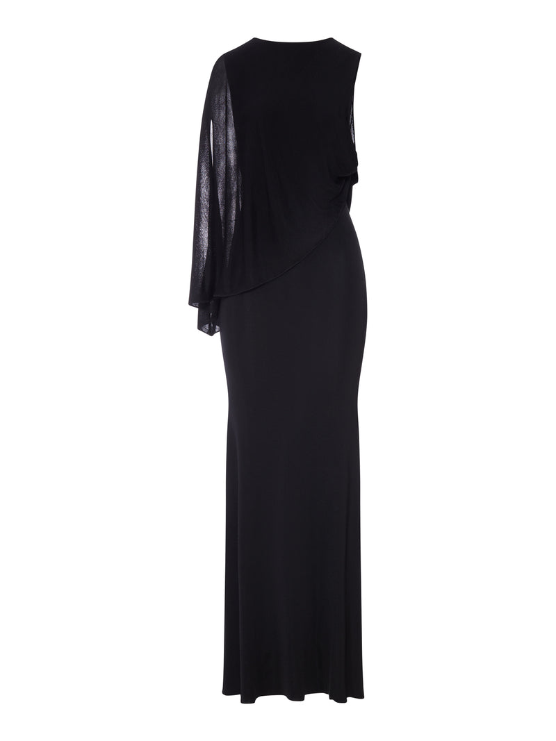 Self-Portrait Women Long One-Shoulder Knit Dress