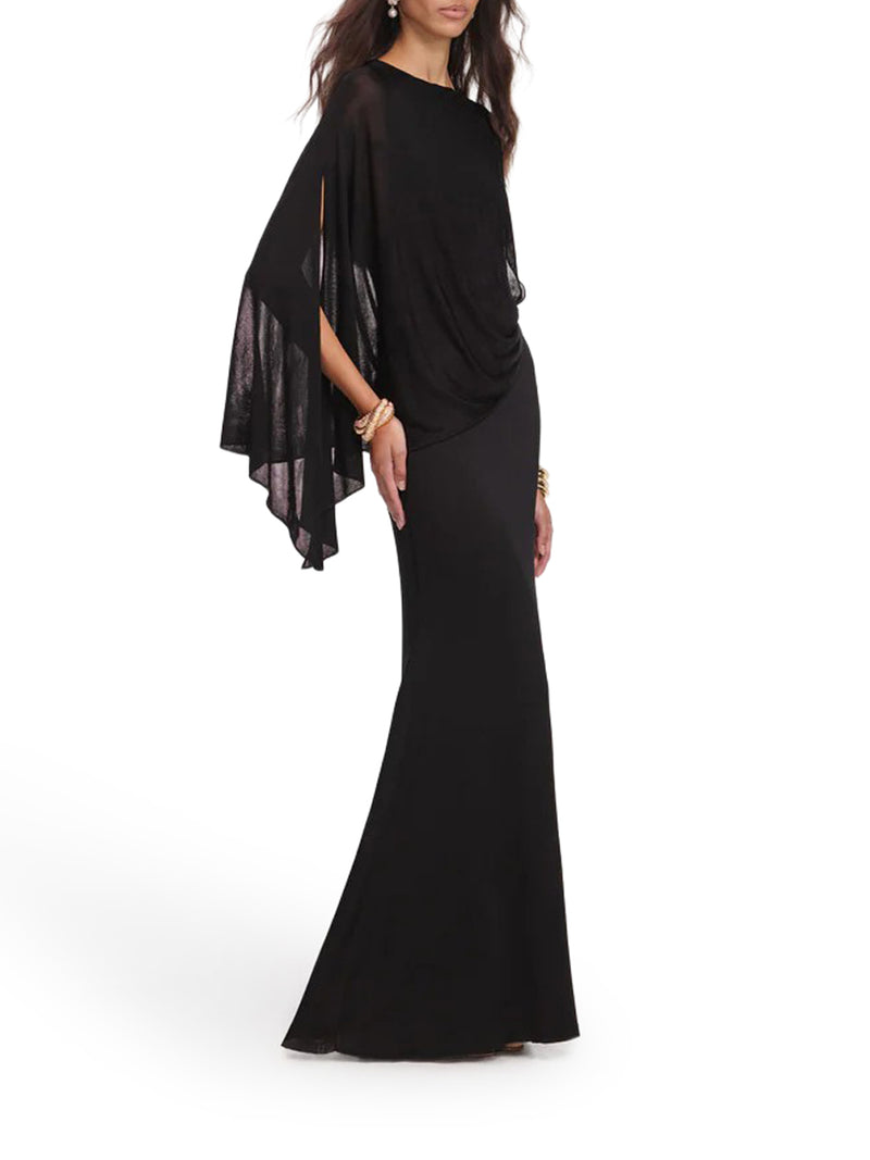 Self-Portrait Women Long One-Shoulder Knit Dress