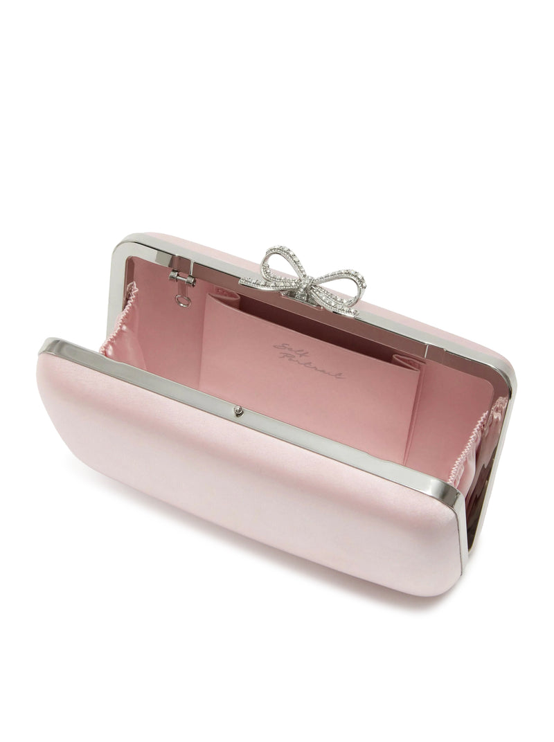 Self-Portrait Women Satin Clutch With Jewel Details