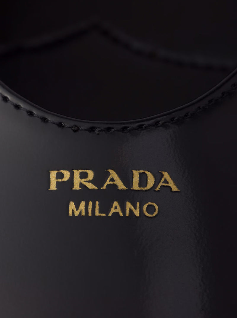 Prada Women Brushed Leather Ballerinas