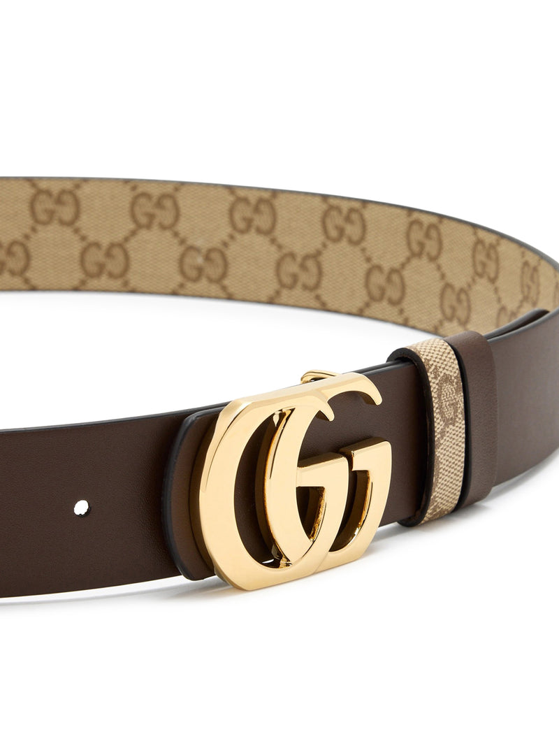 Gucci Men Reversible Cut Gg Marmont Belt