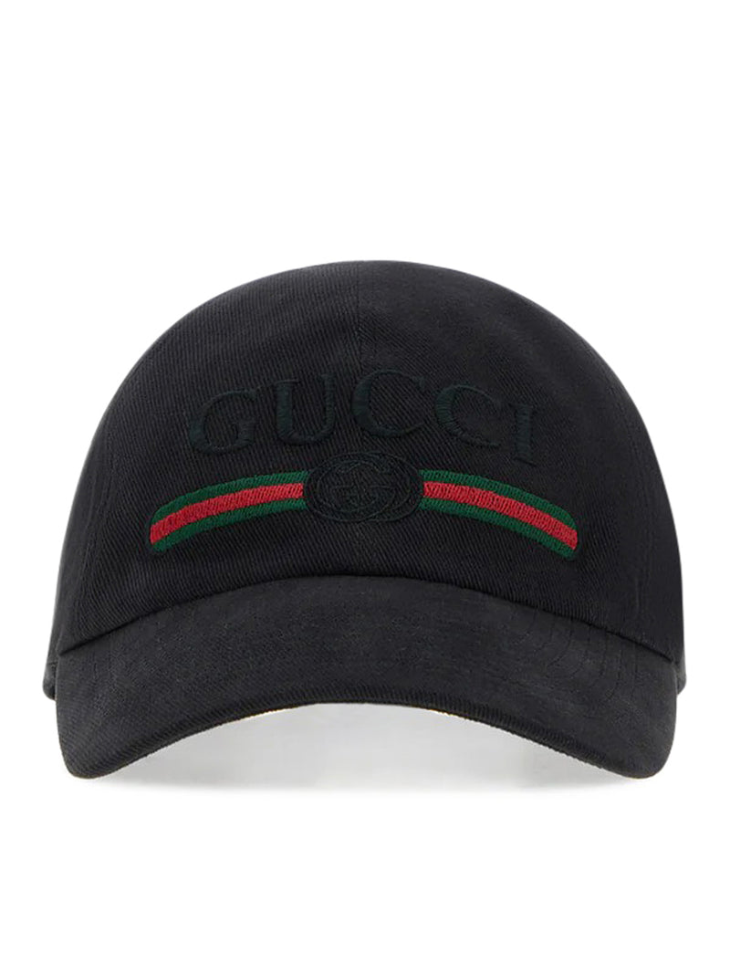 Gucci Men Cotton Baseball Cap With Embroidery