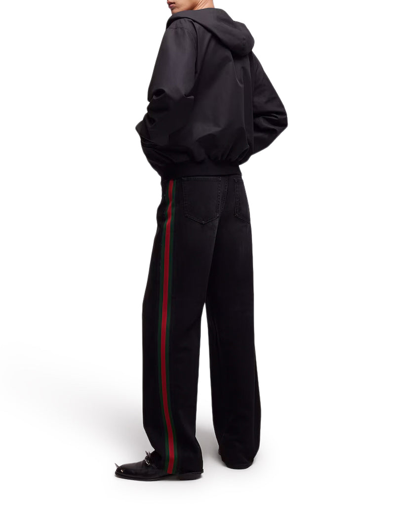 Gucci Men Reversible Zip-Up Jacket In Cotton Fabric