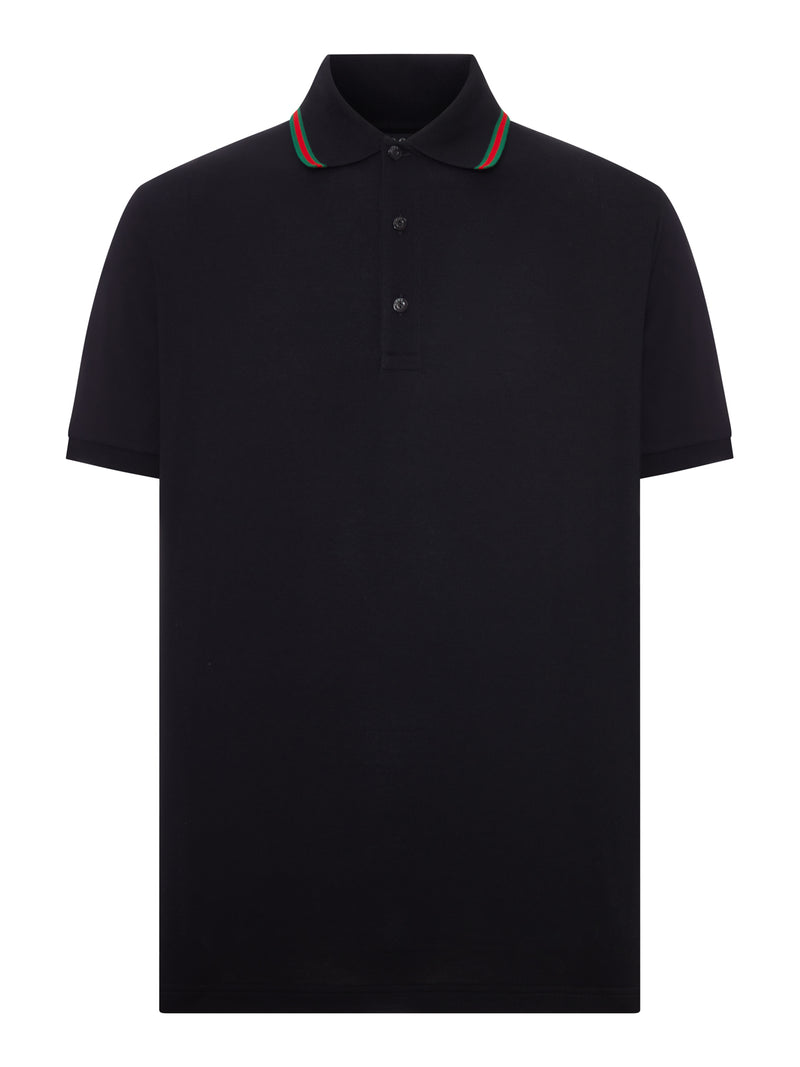 Gucci Men Cotton Piqué Jersey Polo