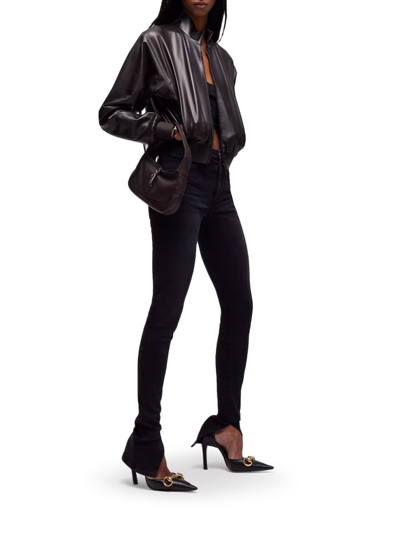 Gucci Women Bomber Jacket In Soft Nappa