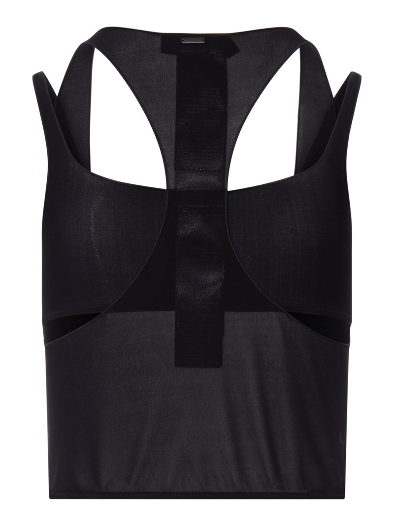 Gucci Women Semi-Transparent Top In Technical Fabric