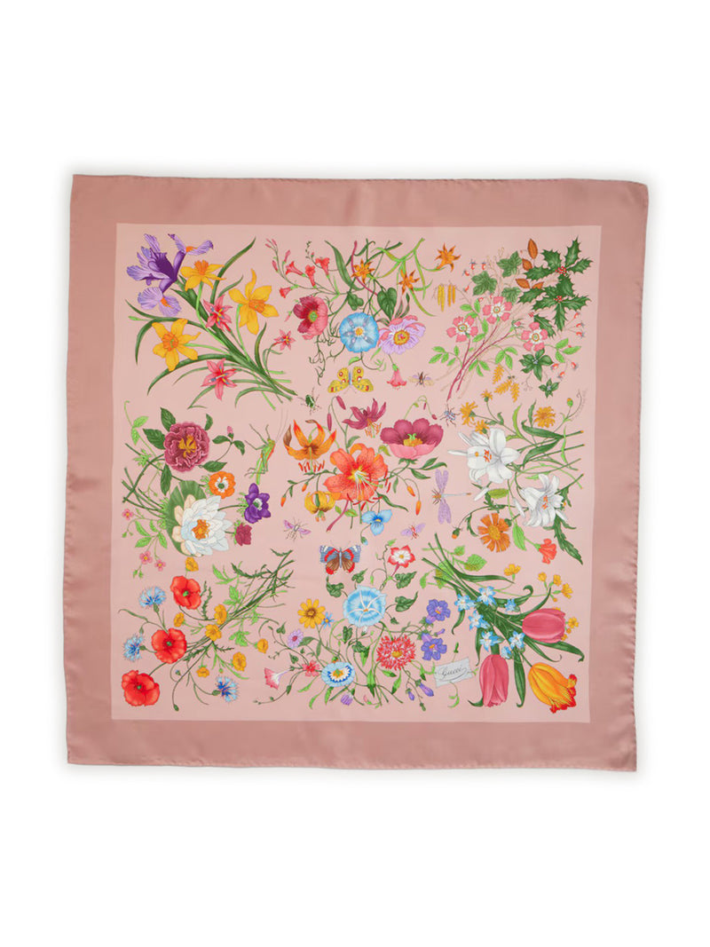 Gucci Women Printed Silk Twill Scarf
