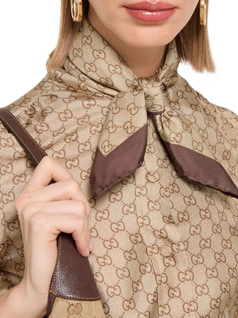 Gucci Women Printed Silk Twill Scarf