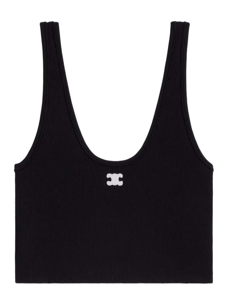 Celine Women Triomphe Cotton Top