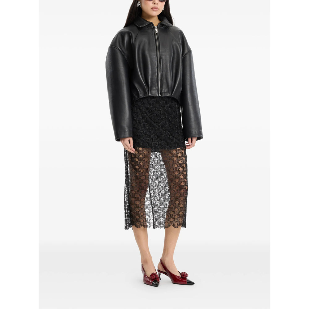 Rotate Black Jackets - Leather Jackets Women
