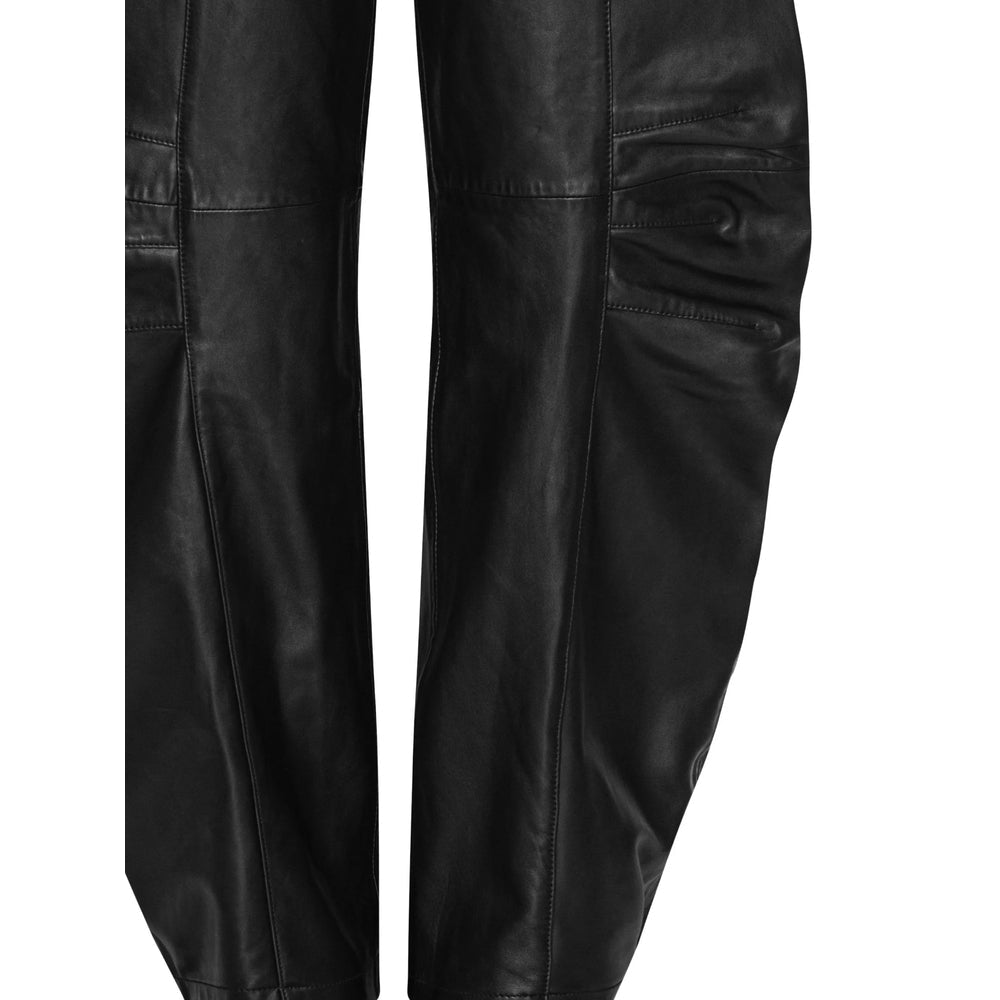 Rotate Black Trousers - Straight Trousers Women