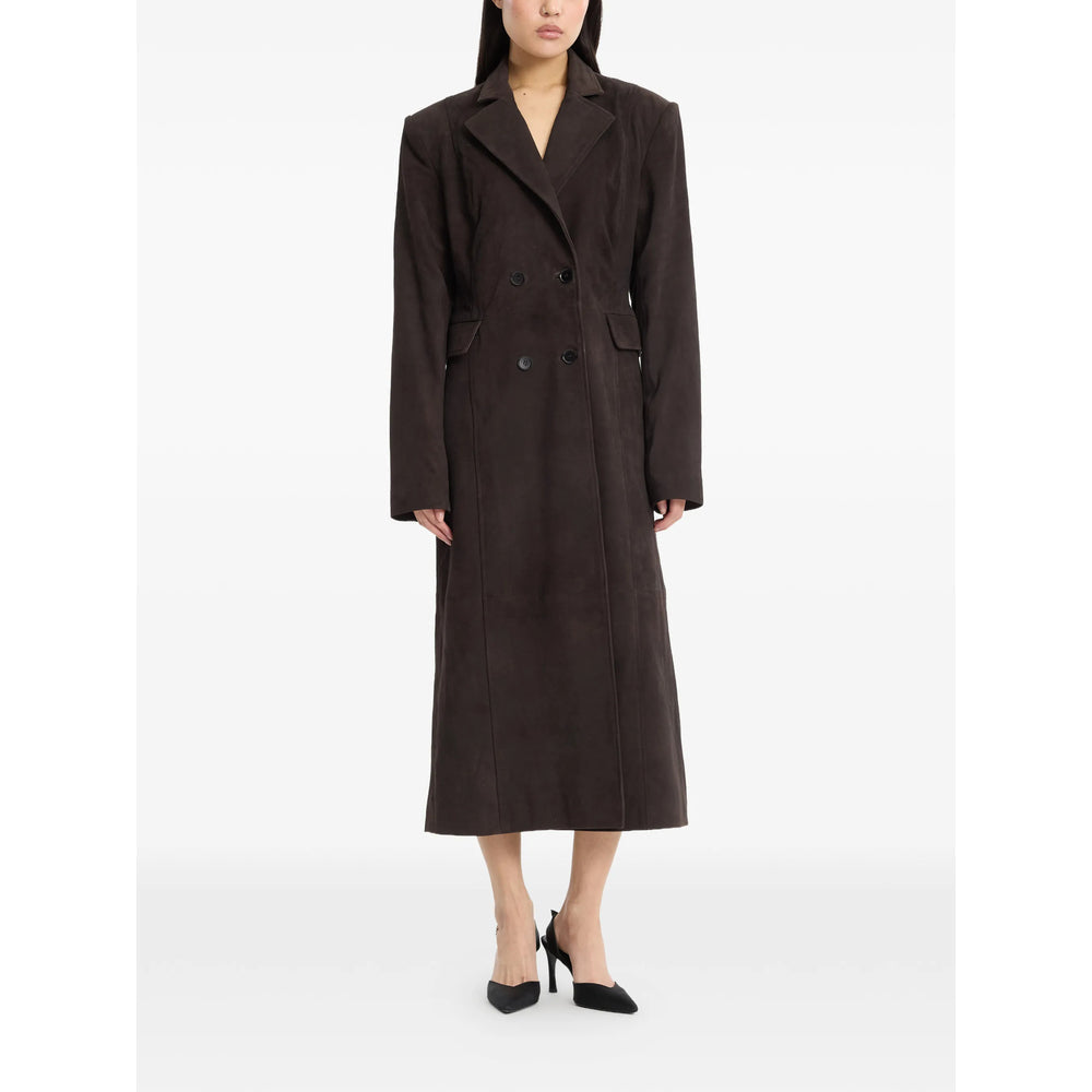 Rotate Brown Coats - Double Breasted & Peacoats Women