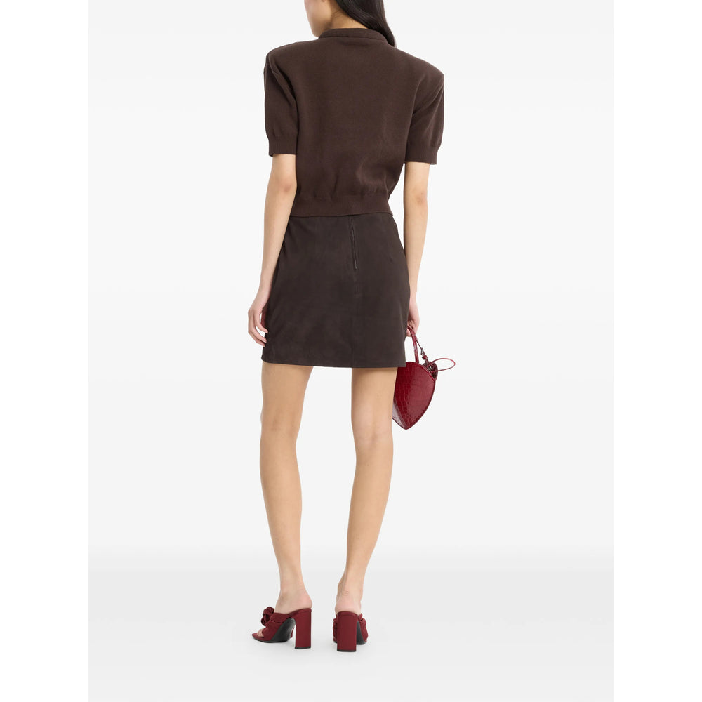 Rotate Brown Skirts - Fitted Skirts Women