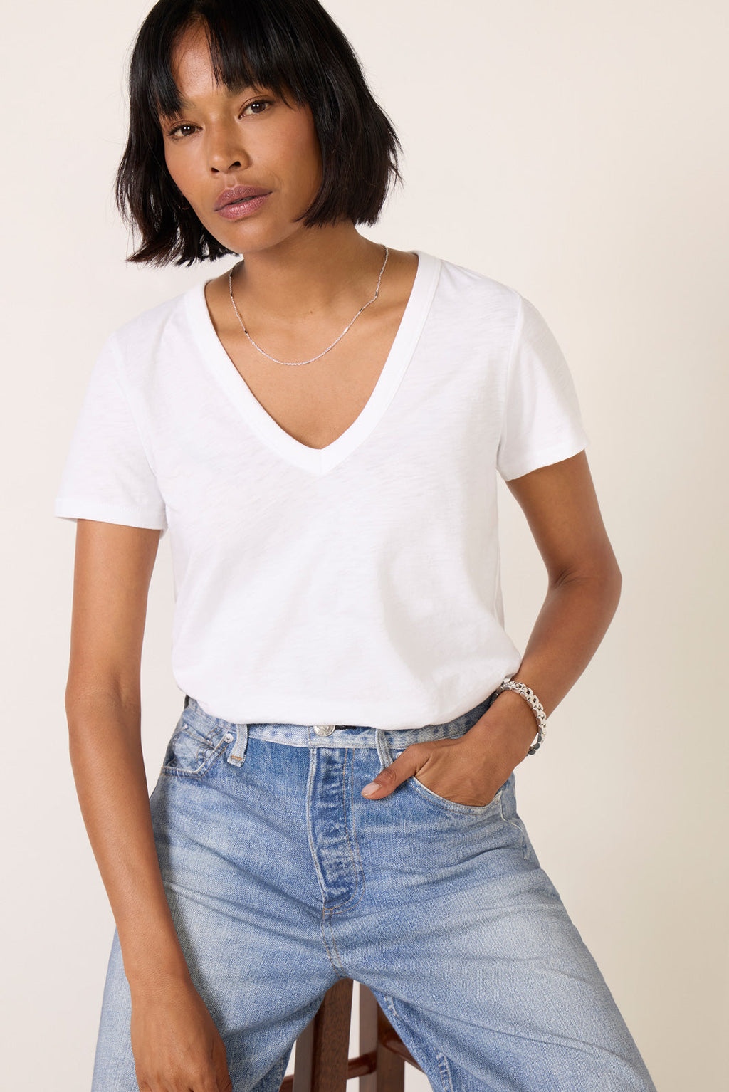 Women's The Slub Vee T-Shirt