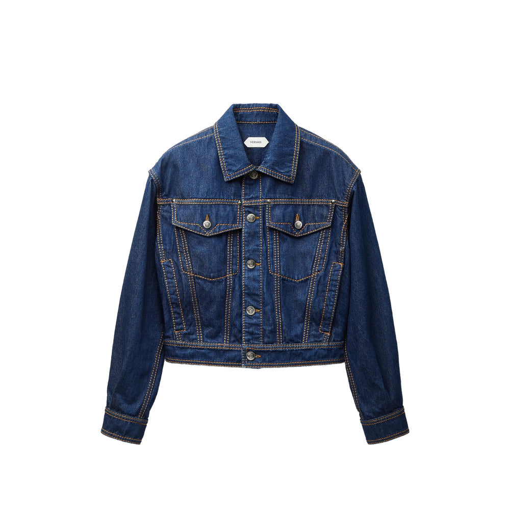 Versace Blue Jackets - Denim Jackets Women