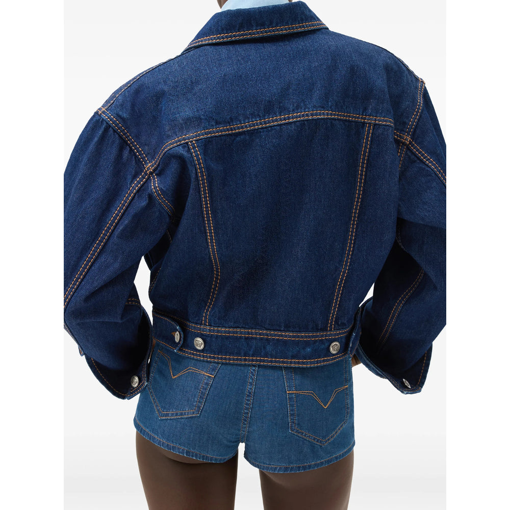 Versace Blue Jackets - Denim Jackets Women