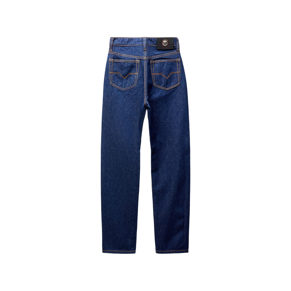 Versace Blue Denim - Straight-Leg Jeans Women