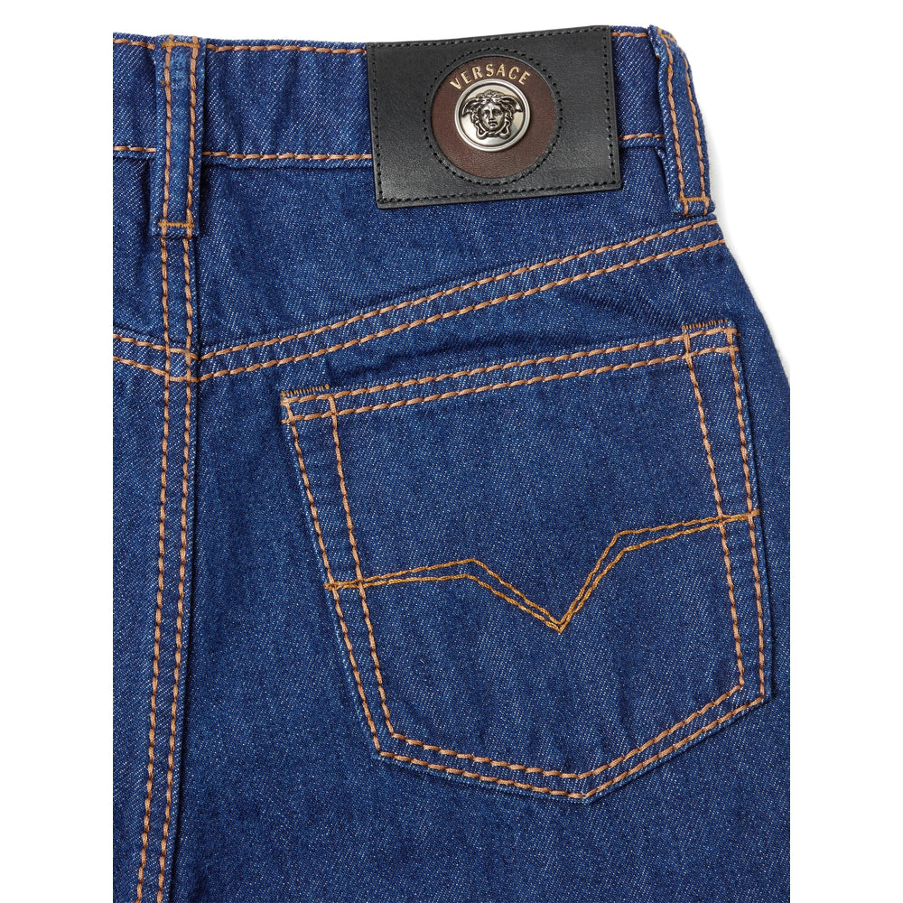 Versace Blue Denim - Straight-Leg Jeans Women