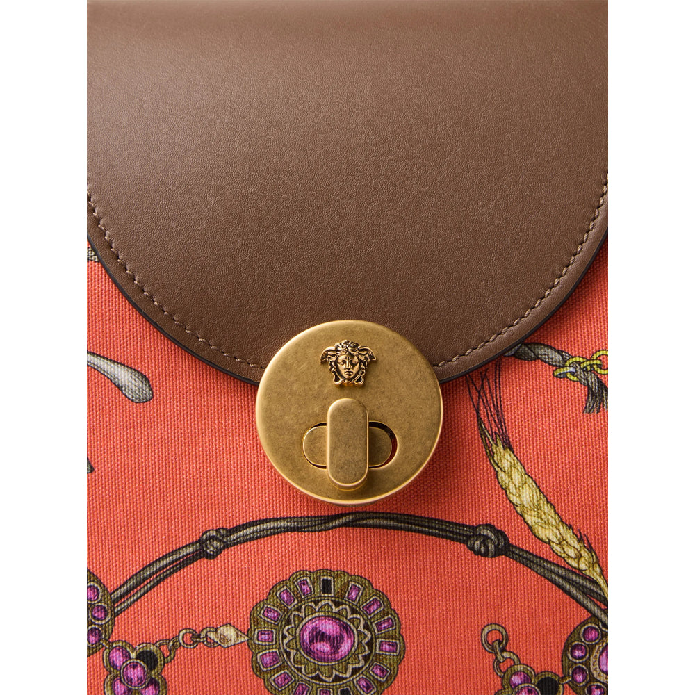 Versace Red Tote Bags Women