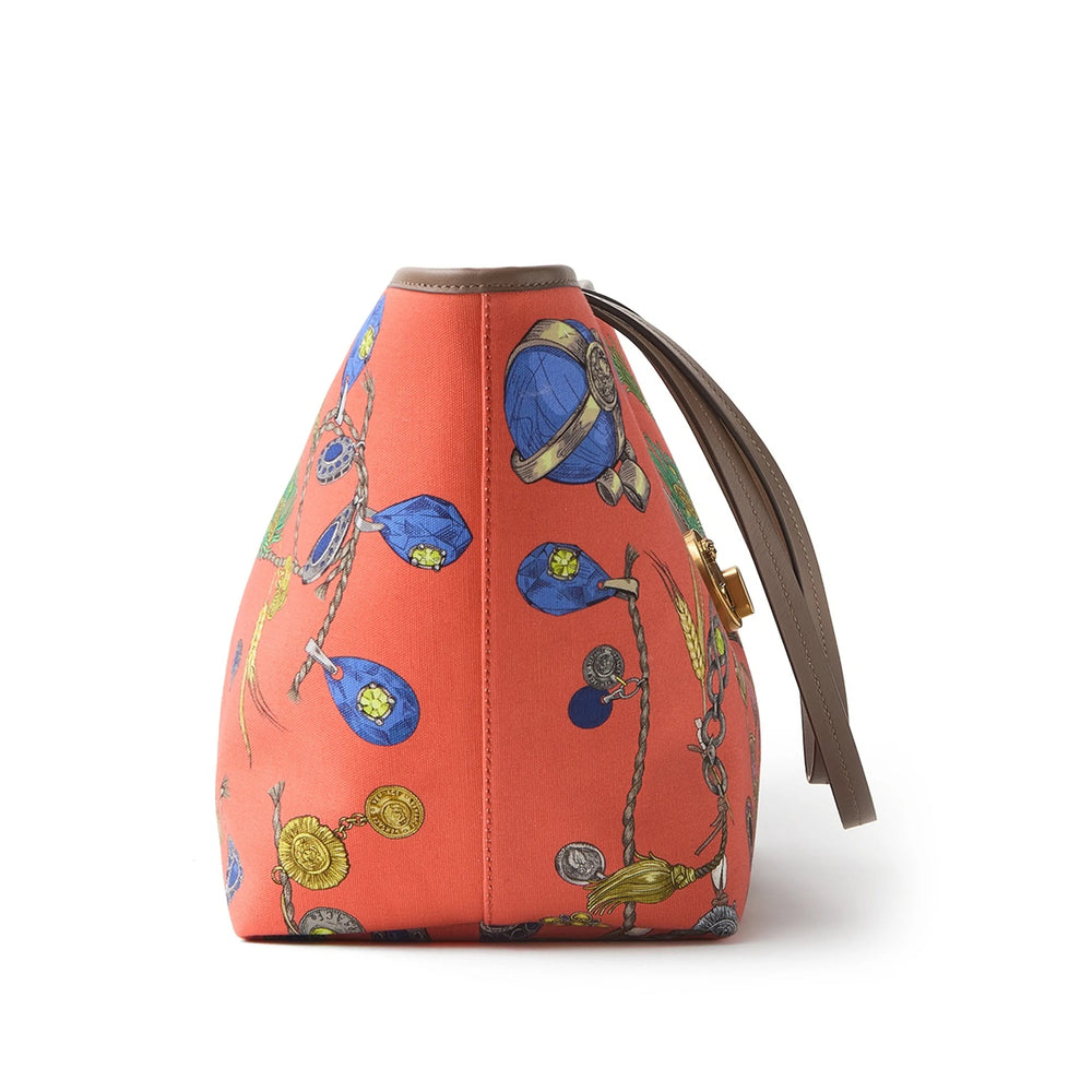 Versace Red Tote Bags Women