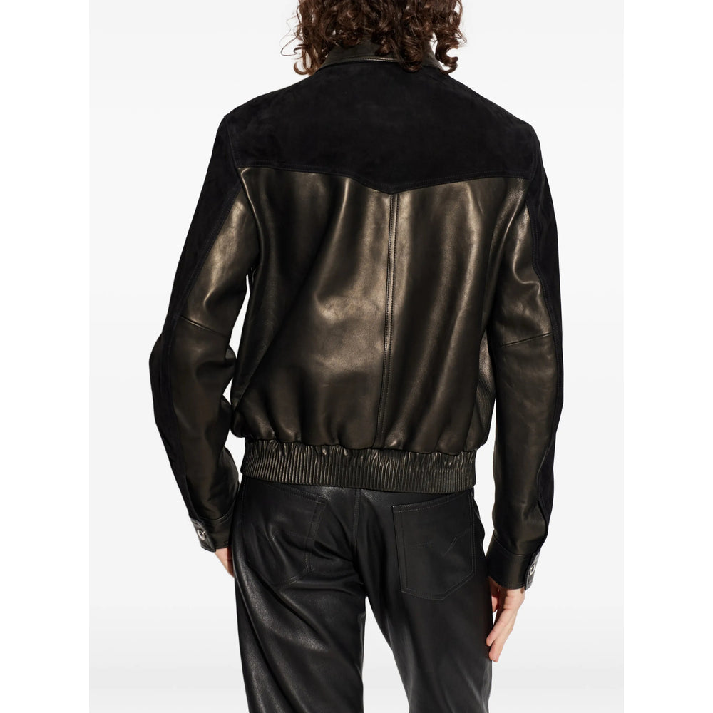 Versace Black Jackets - Leather Jackets Men