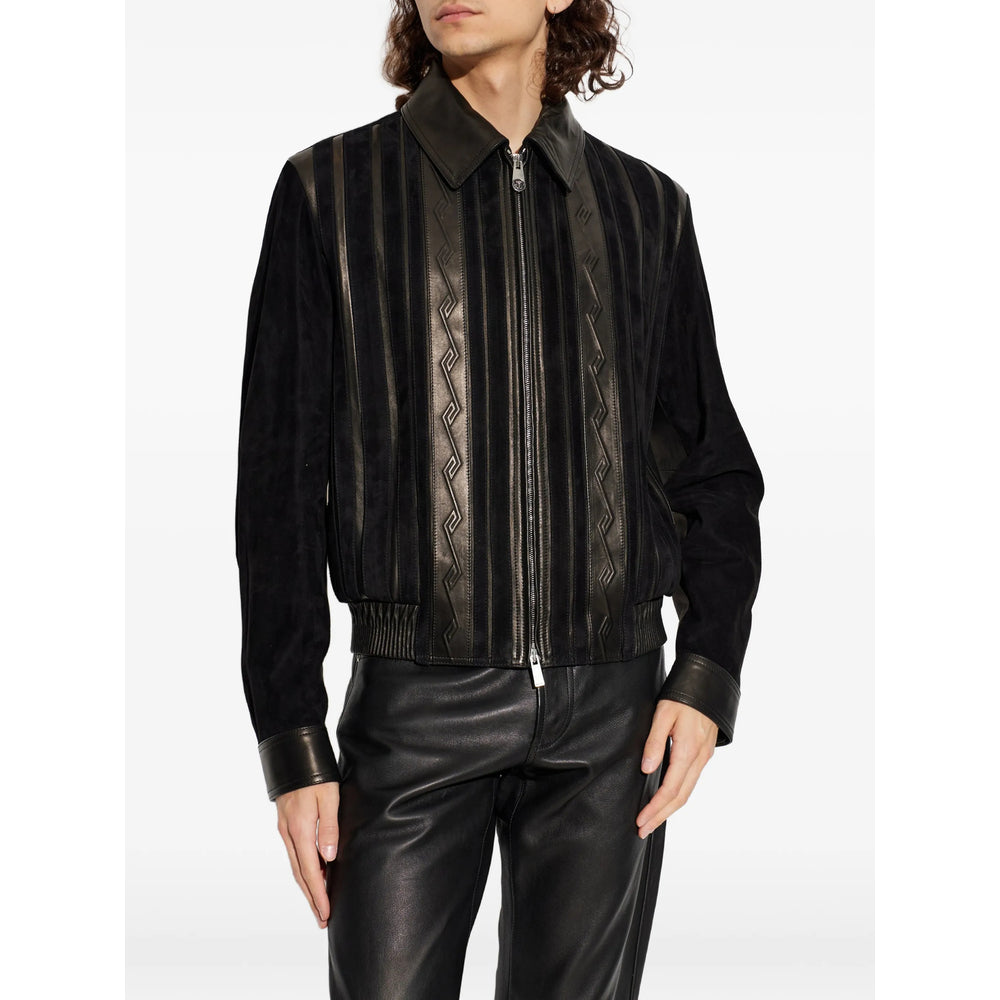 Versace Black Jackets - Leather Jackets Men