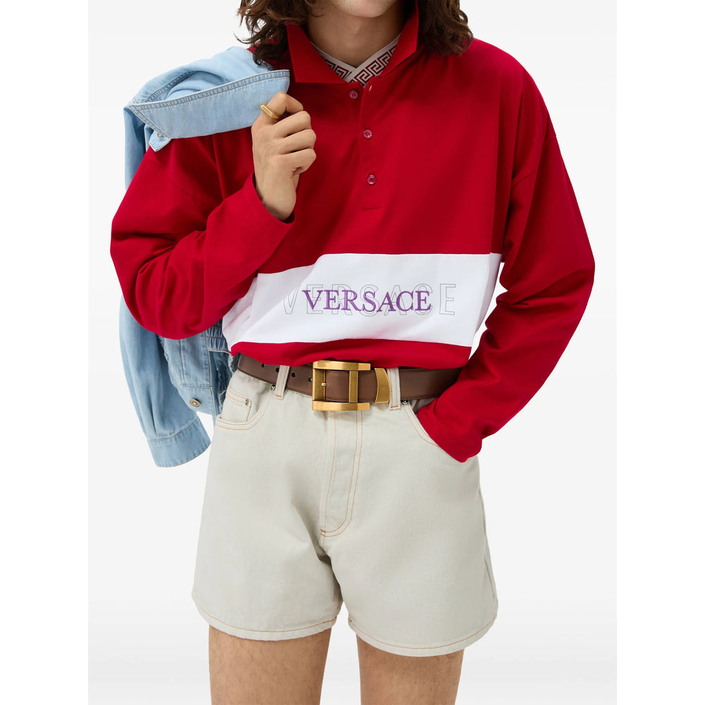 Versace Red Polo Shirts Men