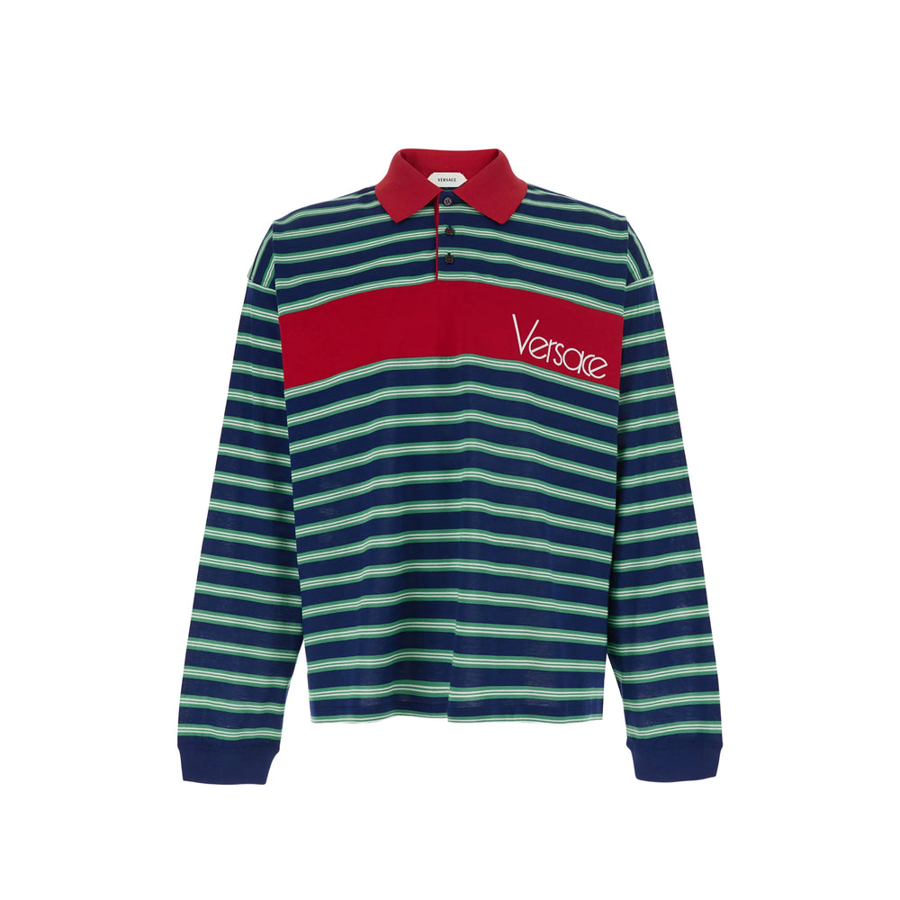 Versace Blue Polo Shirts Men
