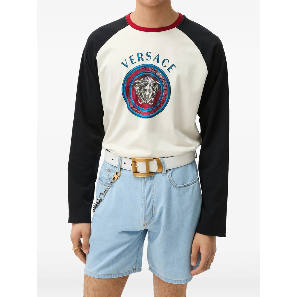 Versace White T-Shirts & Vests - T-Shirts Men