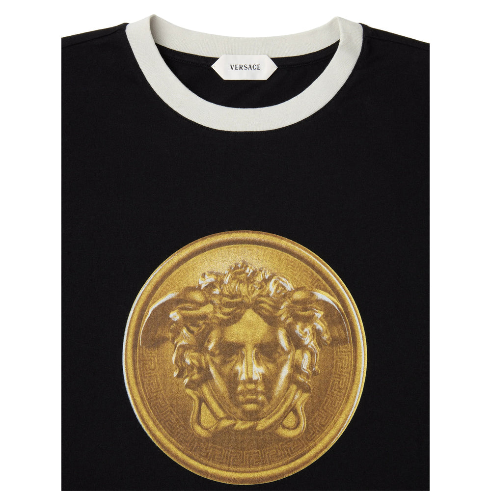 Versace Black T-Shirts & Vests - T-Shirts Men