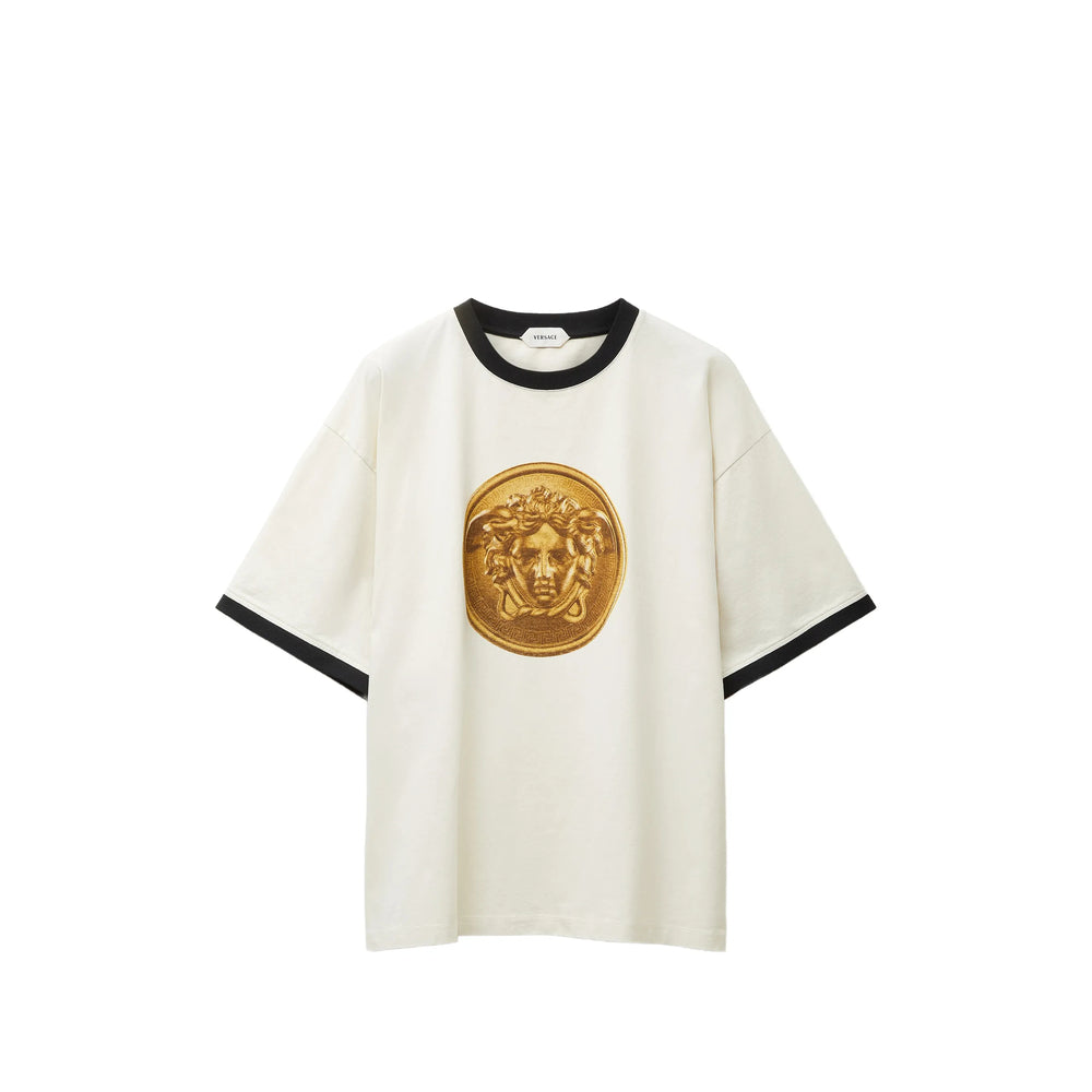 Versace White T-Shirts & Vests - T-Shirts Men