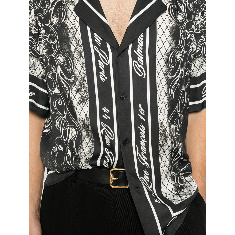 Balmain Black Shirts Men
