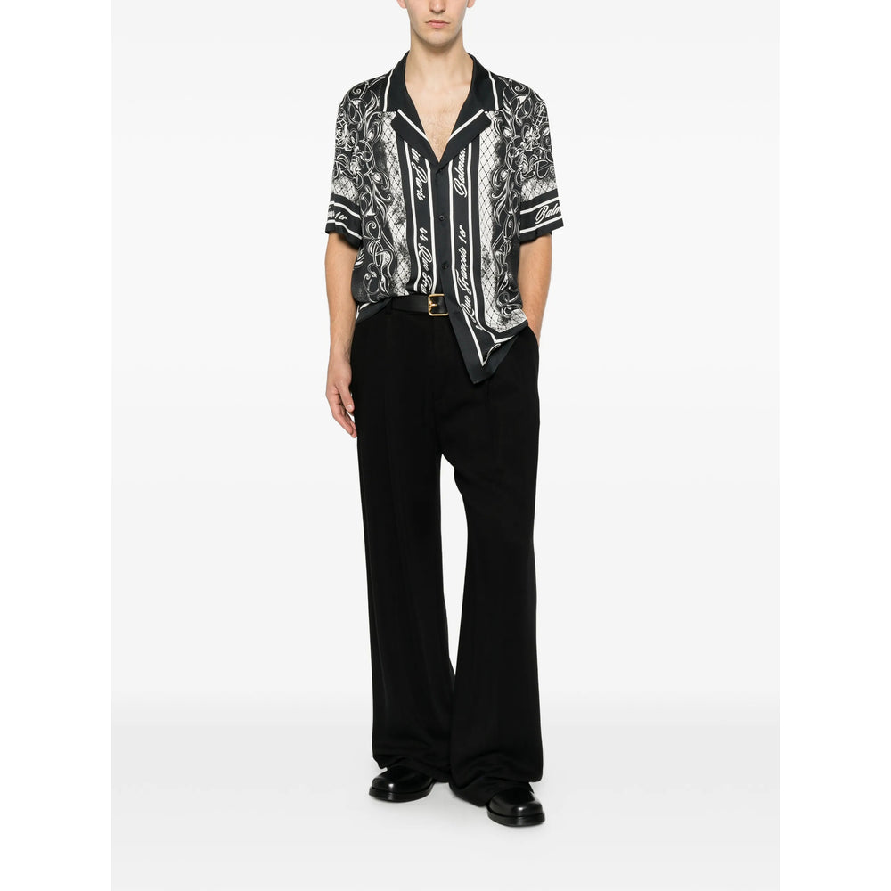 Balmain Black Shirts Men