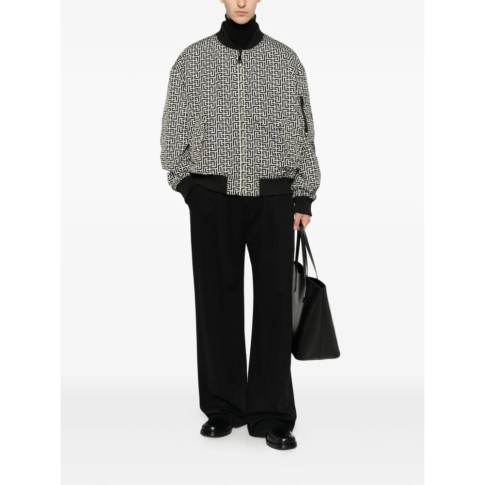 Balmain Black Jackets - Bomber Jackets Men