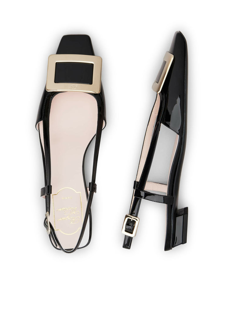 Roger Vivier Women Belle Vivier Patent Leather Slingback Ballerinas