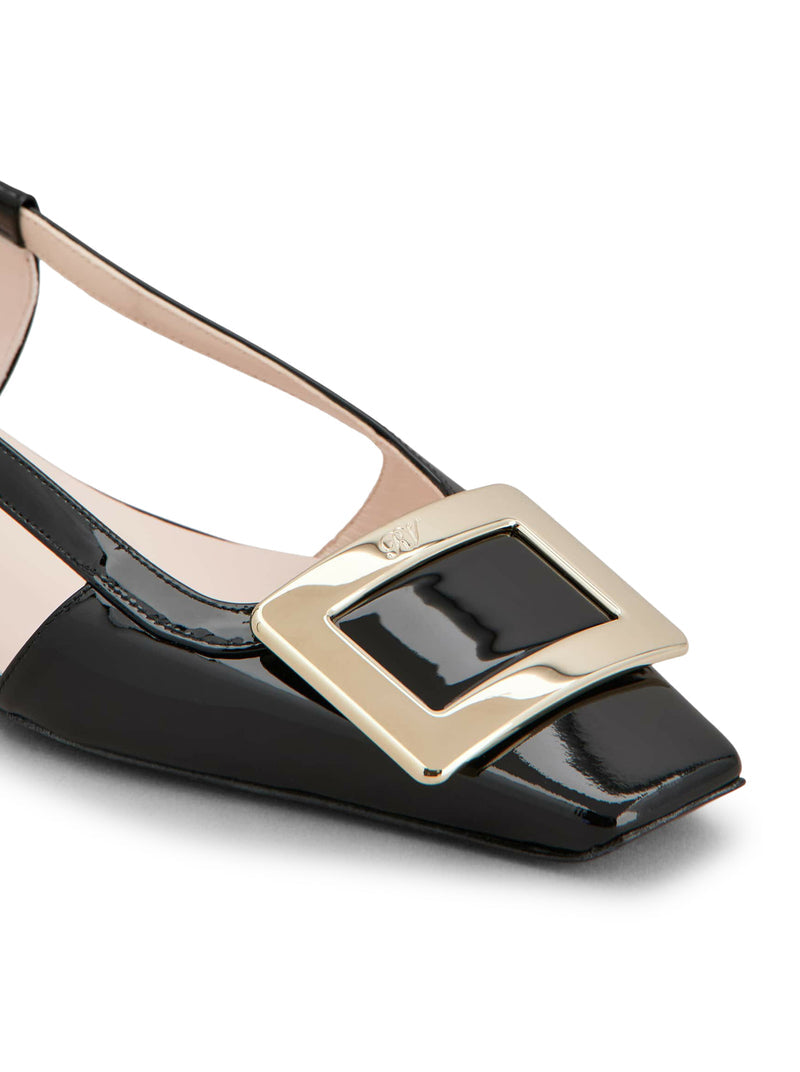 Roger Vivier Women Belle Vivier Patent Leather Slingback Ballerinas
