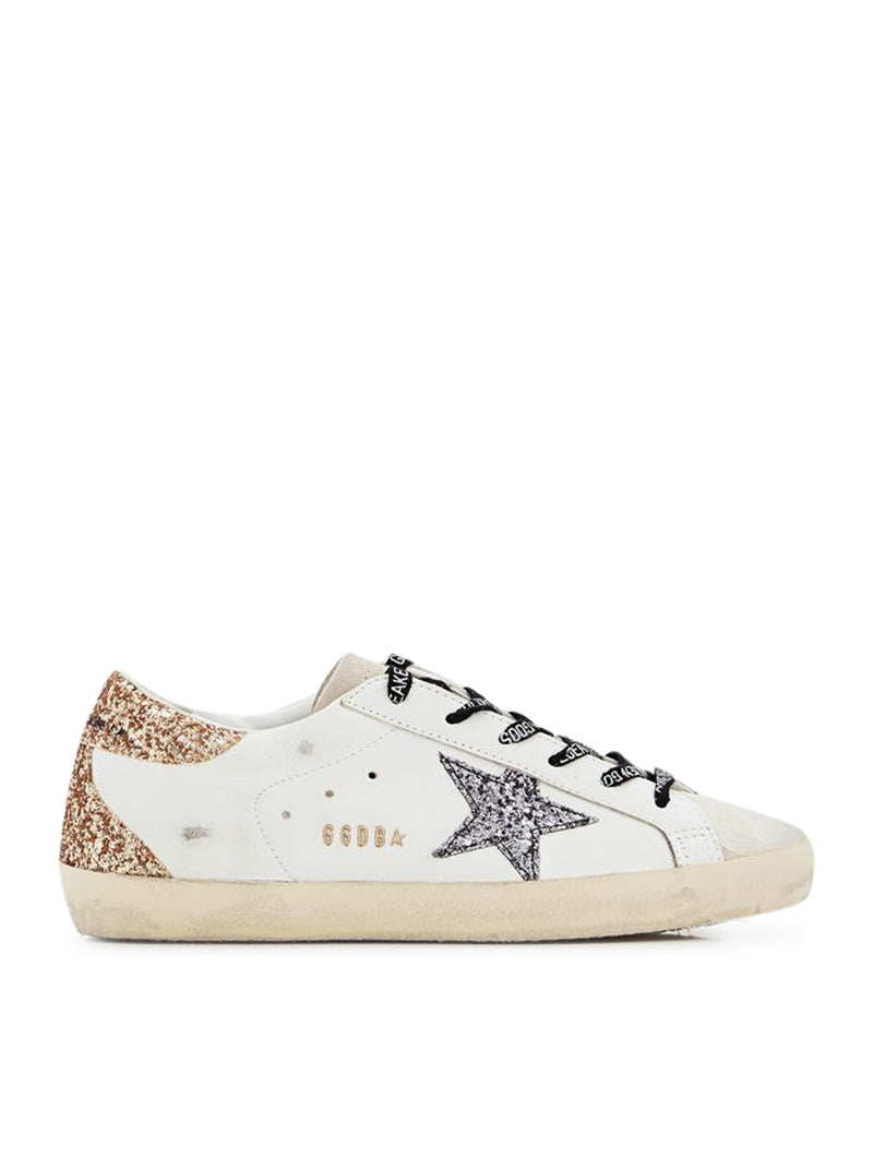 Golden Goose Deluxe Brand Women Super-Star Sneakers In Leather And Glitter