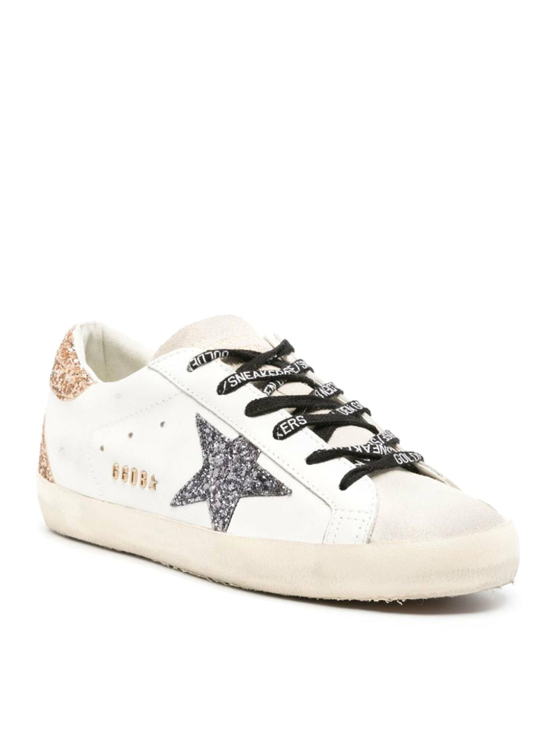 Golden Goose Deluxe Brand Women Super-Star Sneakers In Leather And Glitter