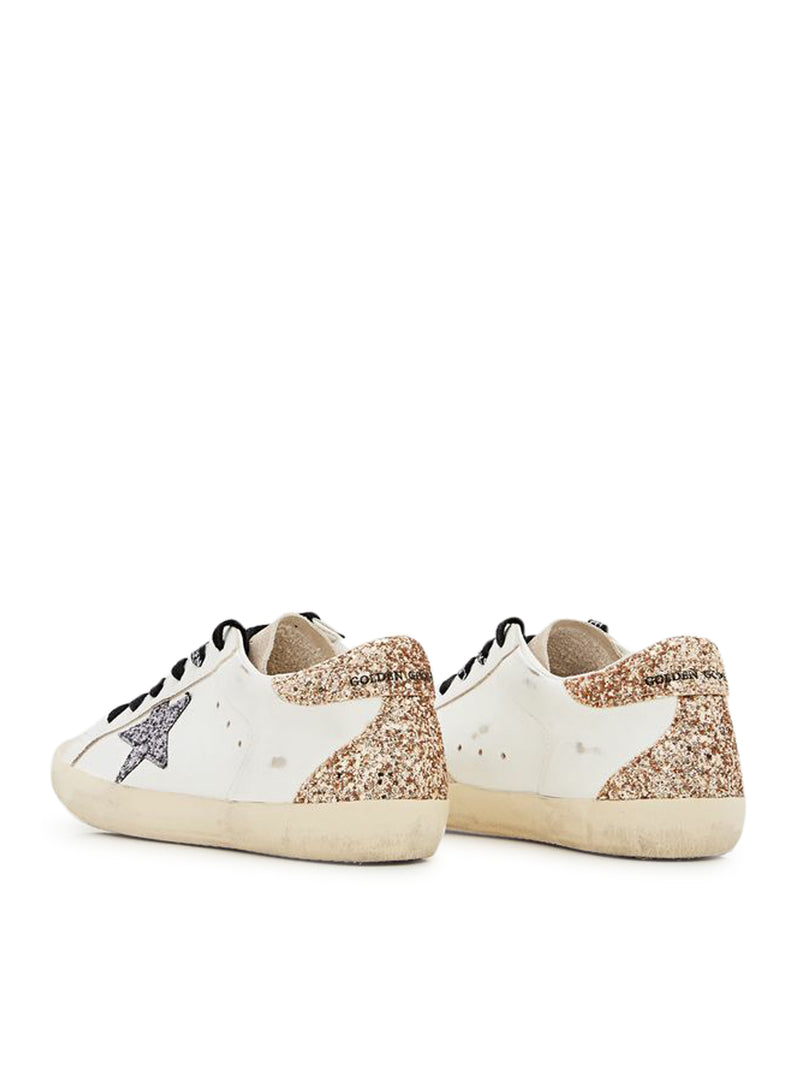 Golden Goose Deluxe Brand Women Super-Star Sneakers In Leather And Glitter