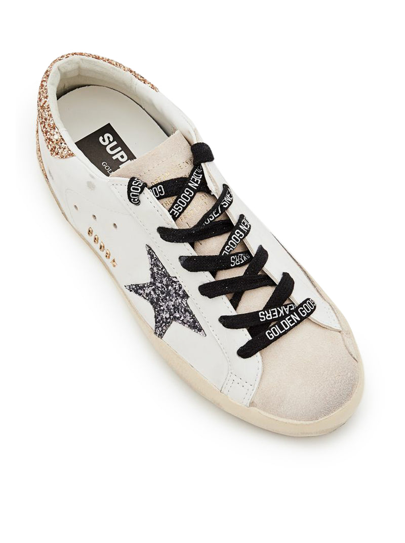 Golden Goose Deluxe Brand Women Super-Star Sneakers In Leather And Glitter